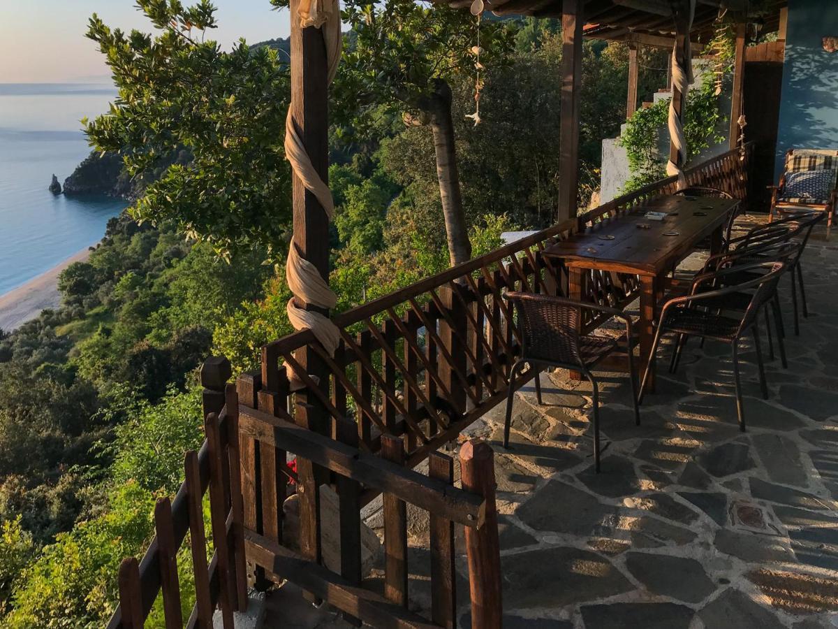 Balcony On The Rocks Villa Agioi Saranta Ngoại thất bức ảnh