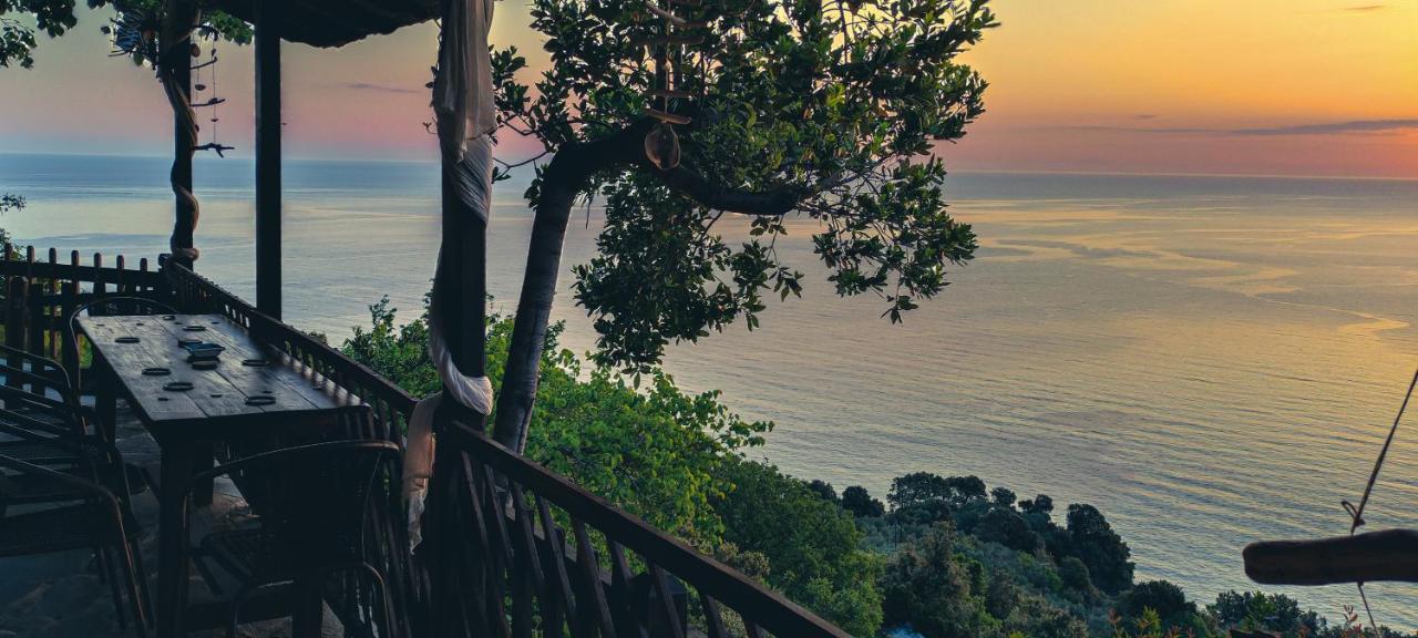 Balcony On The Rocks Villa Agioi Saranta Ngoại thất bức ảnh