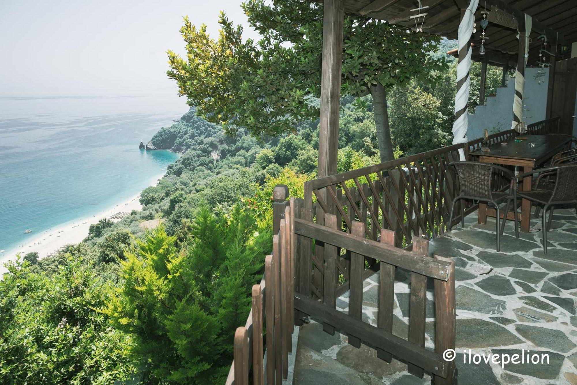 Balcony On The Rocks Villa Agioi Saranta Ngoại thất bức ảnh